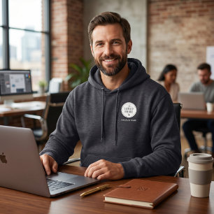 Custom Logo & Company Name Minimalist Professional Hoodie