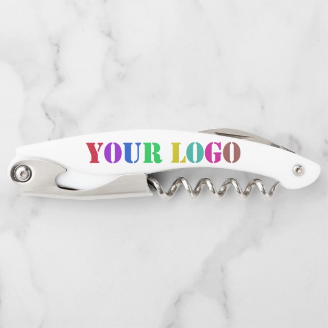 Custom Logo Corkscrew Promotional Personalised (Front)