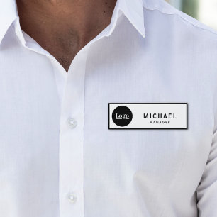 Custom Logo Corporate Business Employee ID Name Tag