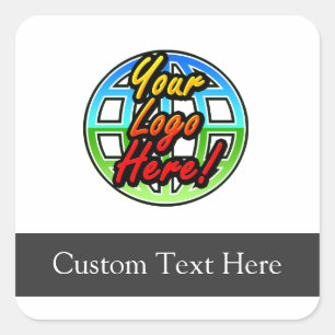 Custom Logo Corporate Gift Square Sticker