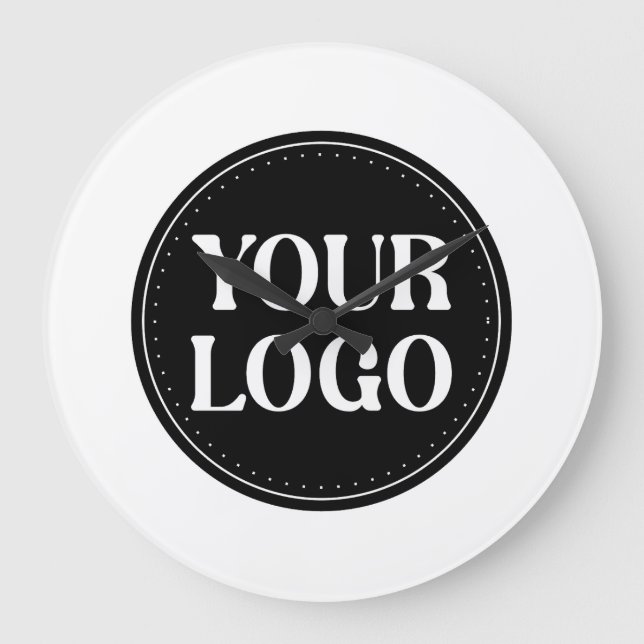 Custom Logo Corporate Holiday Gift Keepsakes Bulk  Large Clock (Front)