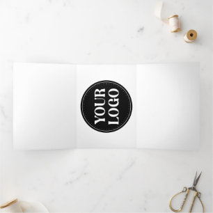 Custom Logo Corporate Holiday Gift Keepsakes Bulk Tri-Fold Announcement