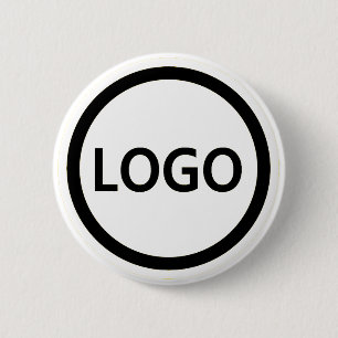 Custom Logo   Corporate Modern Minimalist 6 Cm Round Badge