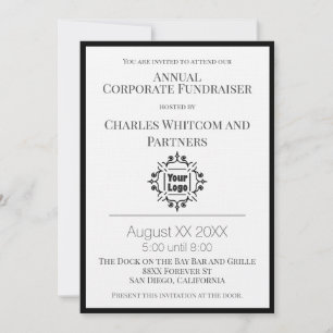 Custom Logo Corporate or Company Event Invitation