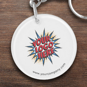 Custom Logo, Custom Text,  Key Ring
