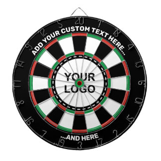 Custom Logo Dartboard with Text