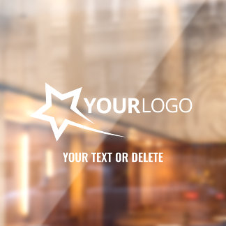 Custom Logo Decal Company Business Window Cling