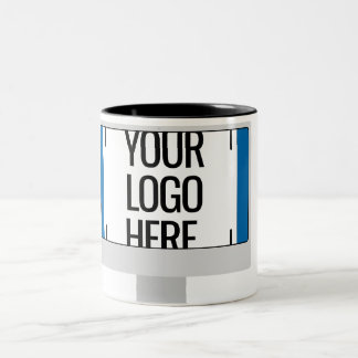 Custom Logo Design, Company Logo, Team Logo, Perso Two-Tone Coffee Mug