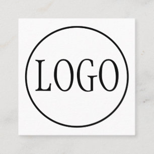 Custom LOGO DESIGN TEMPLATE Square Business Card