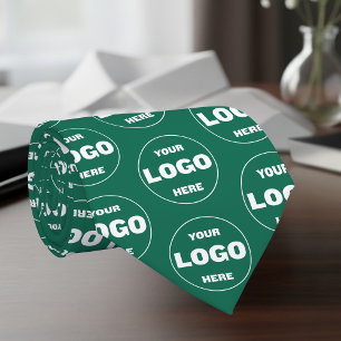 Custom Logo Emerald Green - Professional Branded Tie