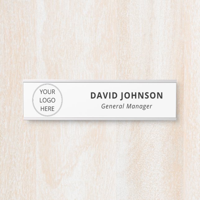 Custom Logo Employee  Door Sign (Front)
