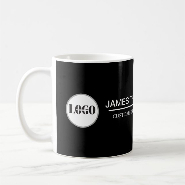 Custom Logo Employee Gear for Your Business Team Coffee Mug (Left)