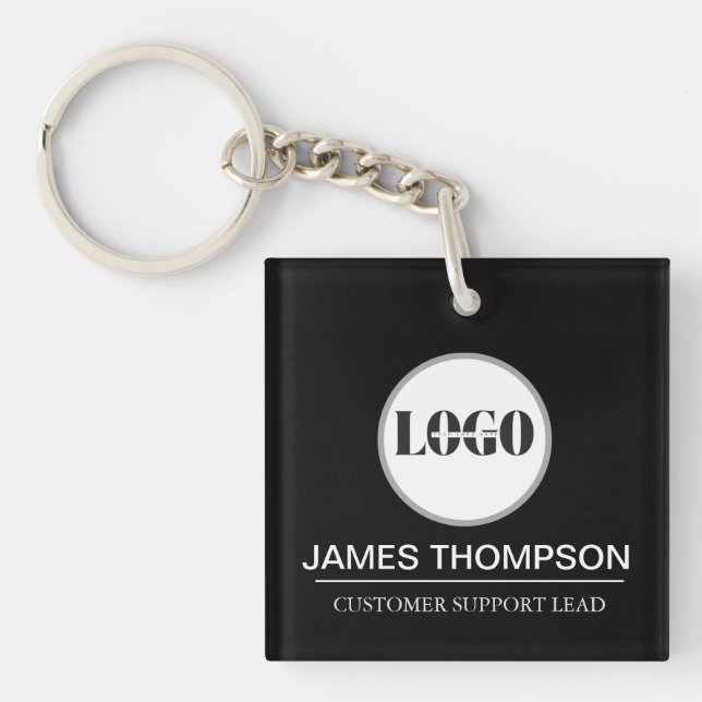 Custom Logo Employee Gear for Your Business Team Key Ring (Front)