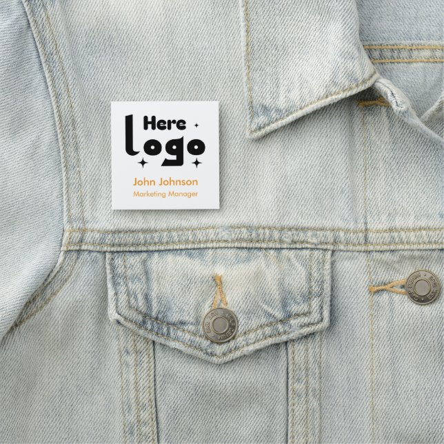 Custom Logo Employee Magnetic Name Tag (In Situ)