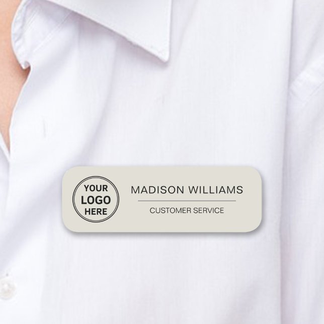 Custom Logo Employee Magnetic Name Tag (Custom Logo Employee Magnetic Name Tag)