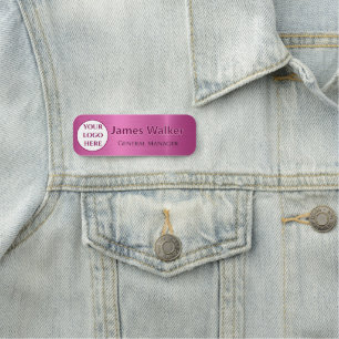 Custom Logo Employee Magnetic Or Safety Pin 2026 Name Tag