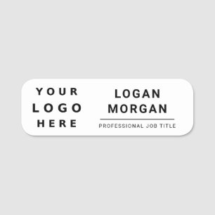 Custom Logo Employee Magnetic Or Safety Pin Name Tag