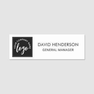 Custom Logo Employee Magnetic Or Safety Pin Name Tag