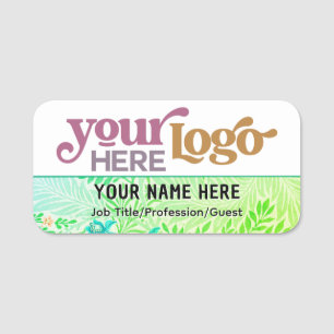 Custom Logo Employee Magnetic Or Safety Pin Name Tag