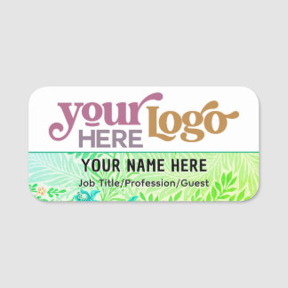 Custom Logo Employee Magnetic Or Safety Pin Name Tag