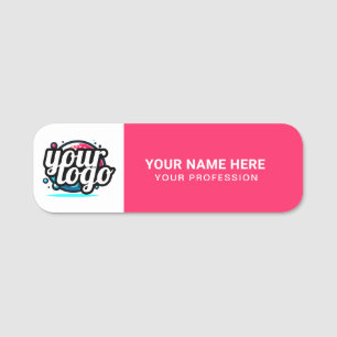 Custom Logo Employee magnetic or safety pin Name Tag