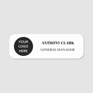 Custom Logo Employee Magnetic or Safety Pin Name Tag