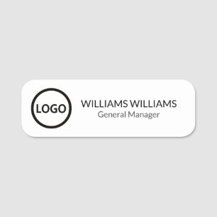 Custom Logo Employee Magnetic Or Safety Pin Name Tag