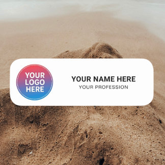 Custom Logo Employee magnetic or safety pin Name Tag