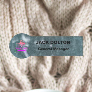 Custom Logo Employee Magnetic Or Safety Pin Name Tag