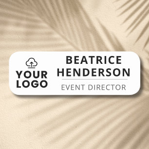 Custom Logo Employee Magnetic Or Safety Pin Name Tag