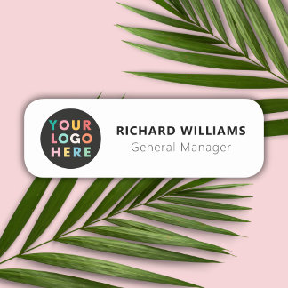 Custom Logo Employee Magnetic Or Safety Pin Name Tag