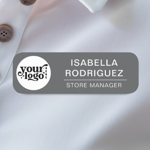 Custom Logo Employee Magnetic Or Safety Pin Name Tag