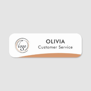 Custom Logo Employee Magnetic Or Safety Pin Name Tag
