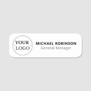 Custom Logo Employee Magnetic Or Safety Pin Name Tag