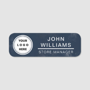 Custom Logo Employee Magnetic Or Safety Pin Name Tag
