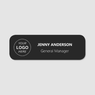 Custom Logo Employee Magnetic Or Safety Pin Name Tag