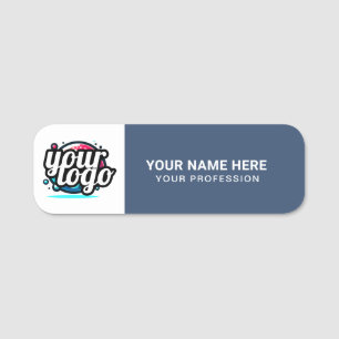 Custom Logo Employee magnetic or safety pin Name Tag