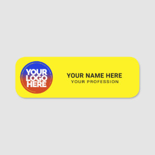 Custom Logo Employee magnetic or safety pin Name Tag
