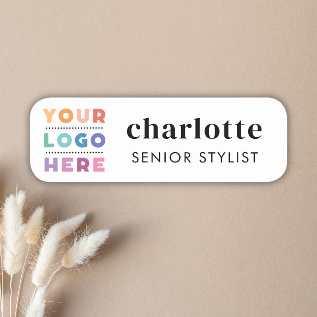Custom Logo Employee Magnetic or Safety Pin Simple Name Tag (Custom Logo Employee Magnetic or Safety Pin Simple Name Tag)