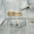 Custom Logo Employee Magnetic Safety Pin Faux Gold