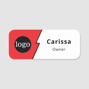 Custom Logo Employee Magnetic Safety Pin  Name Tag