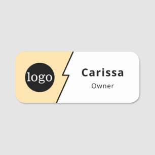 Custom Logo Employee Magnetic Safety Pin Name Tag
