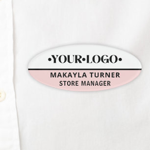 Custom Logo Employee Name Tag