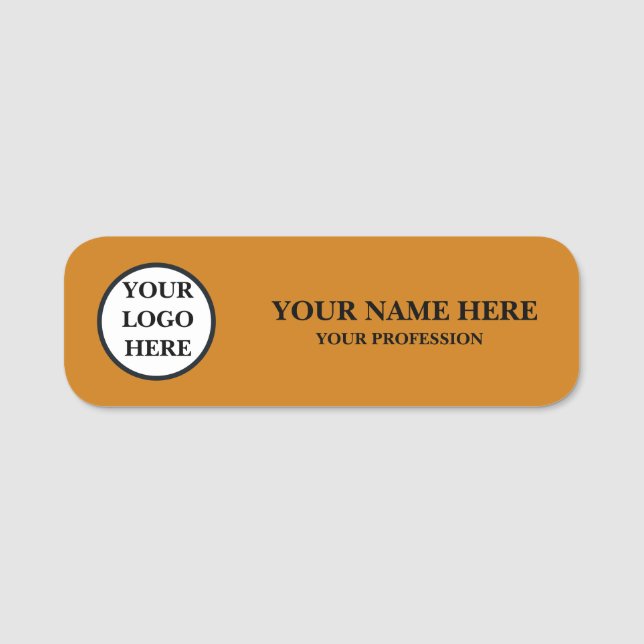 Custom Logo Employee Name Tag Badge (Front)