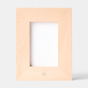Custom Logo Engraved Wood Frame 4x6 Photo Display