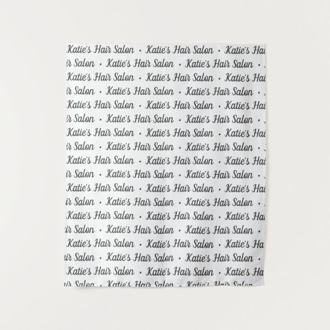 Custom Logo Event Backdrop Step and Repeat Tapestry (Front)