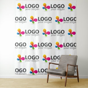 Custom Logo Event Backdrop Step and Repeat Tapestry