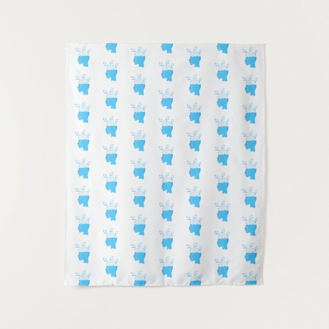 Custom Logo Event Backdrop Step and Repeat Tapestry (Front)