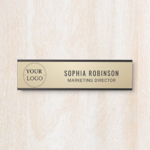 Custom Logo Executive Gold Business Professional Door Sign