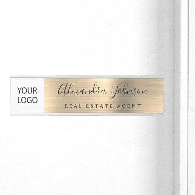 Custom Logo Executive Gold Professional Door Sign (Creator Uploaded)